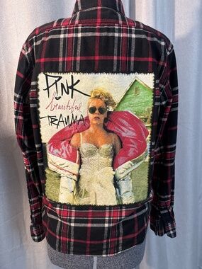 Custom P!nk "Beautiful Trauma" Flannel